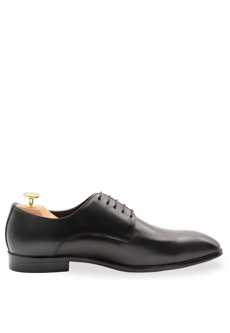 Ibarreta Semi-Wholecut Black Derby