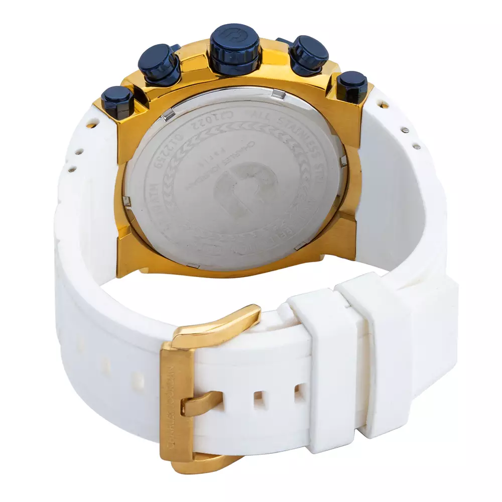 Charles Jourdan CJ1022-1212C - Jam Tangan Pria - White Gold