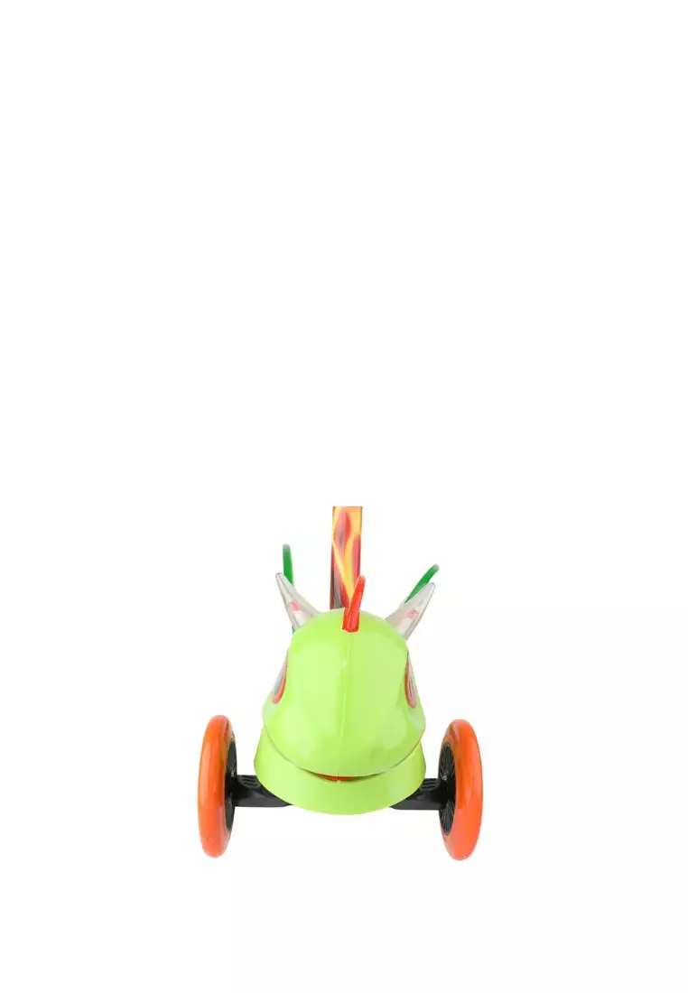 Dimensions Premium 3 Wheel Kids Scooter Dragon with Light and Sound - Skuter anak 3D dragon