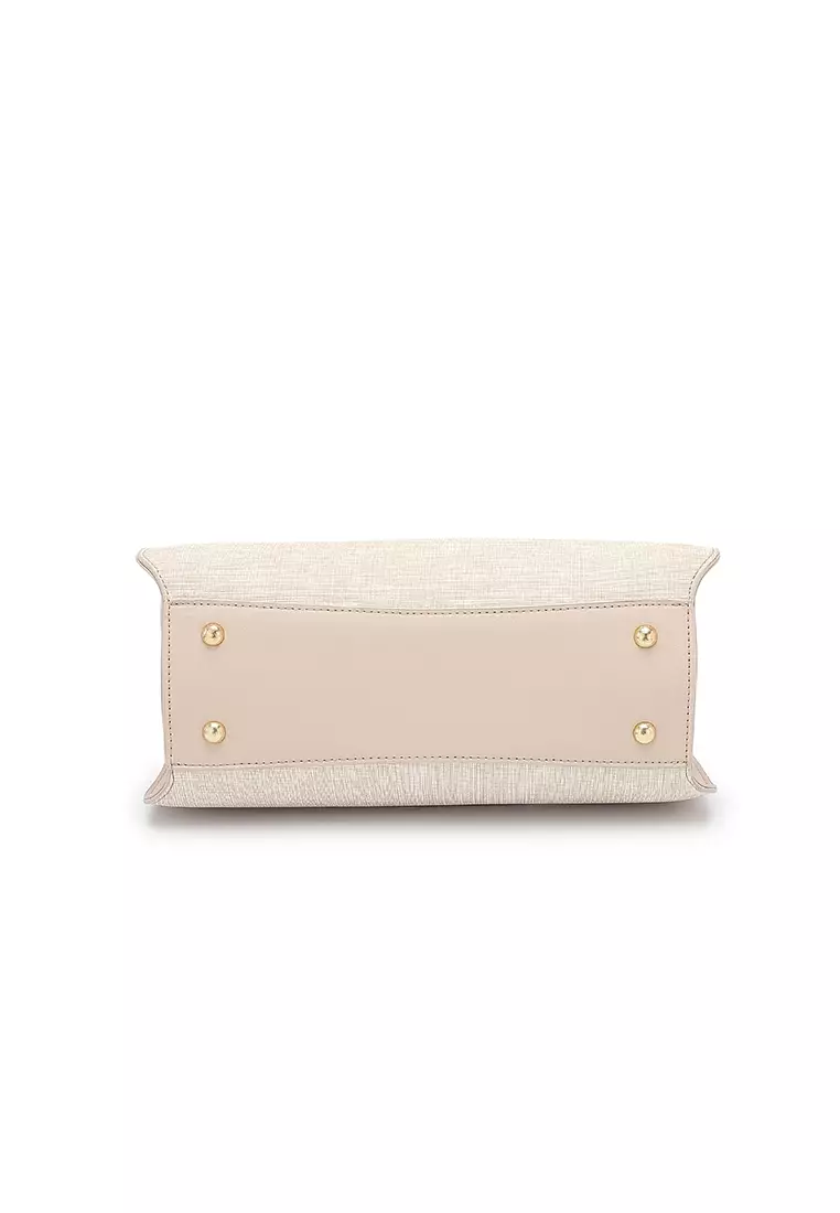 Women's Top Handle Bag / Sling Bag / Crossbody Bag - Apricot