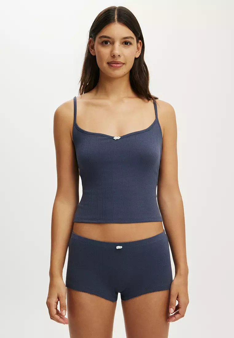 Dreamy Soft Pointelle Micro Shorts
