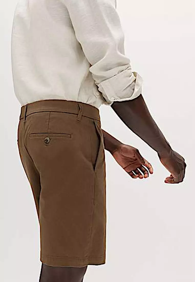 Regular Fit Stretch Chino Shorts