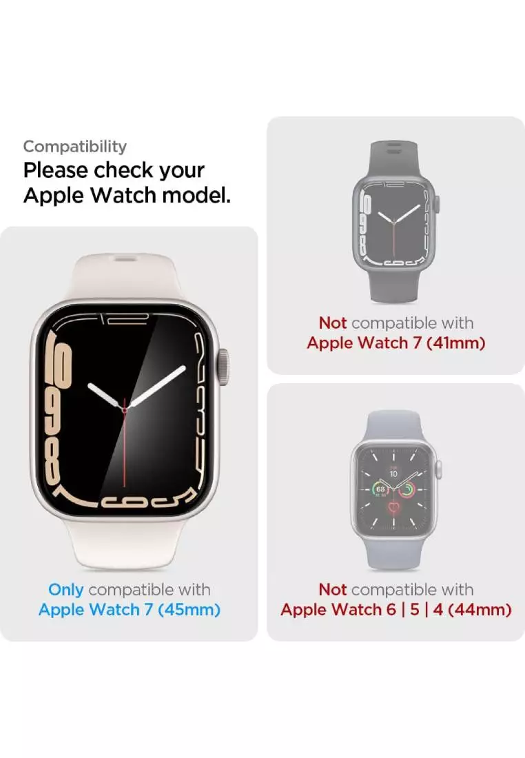 Buy Spigen Pro Flex EZ Fit Full Cover for Apple Watch 8/7 (45mm) (2