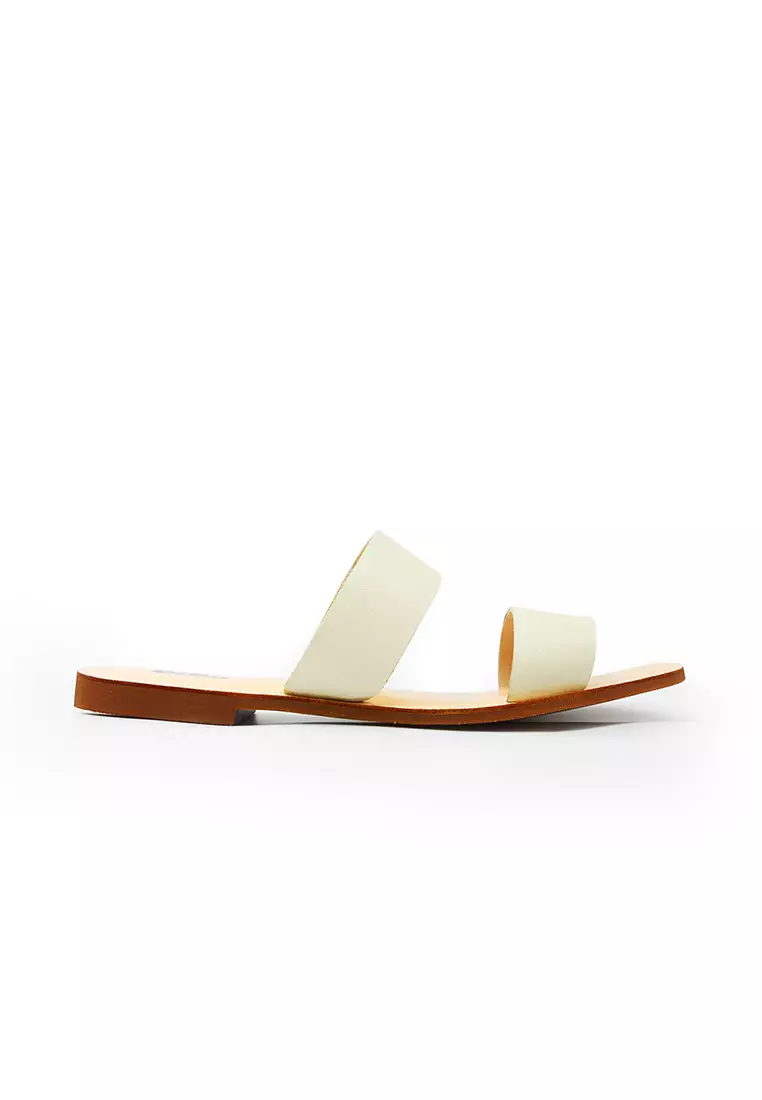 Discount on Bibo  shoes - SKU: Chloe Leather Flat Sandals