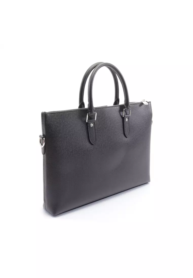 Pre loved Louis Vuitton LV Anton taiga Business bag leather black 2WAY