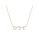 Glamorousky white 925 Sterling Silver Plated Champagne Gold Fashion Simple Twelve Constellation Sagittarius Pendant with Cubic Zirconia and Necklace E26A6AC0BC4BE1GS_1