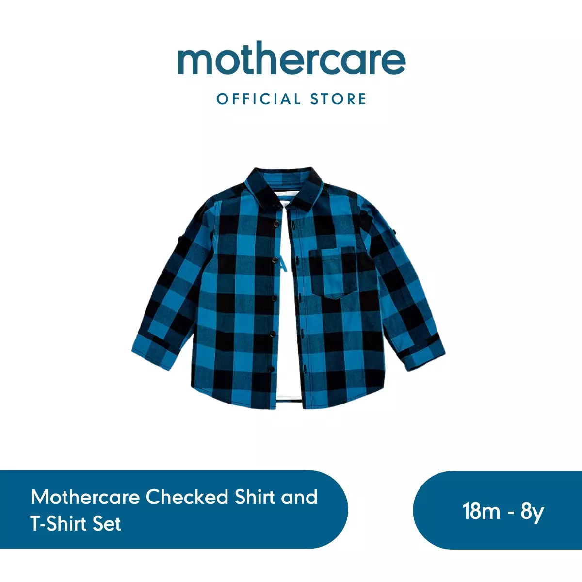 Jual Mothercare Mothercare Checked Shirt And T Shirt Set Kaos Anak