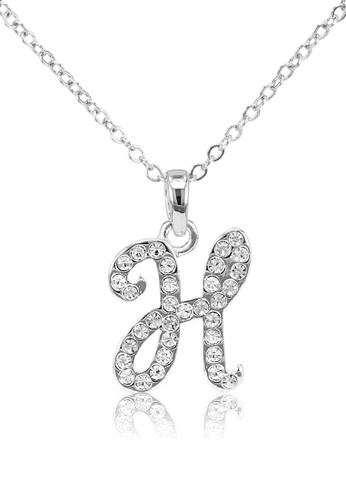 Silver Oversized Letter H Necklace Big Letter Etsy Necklace Initial Necklace Silver