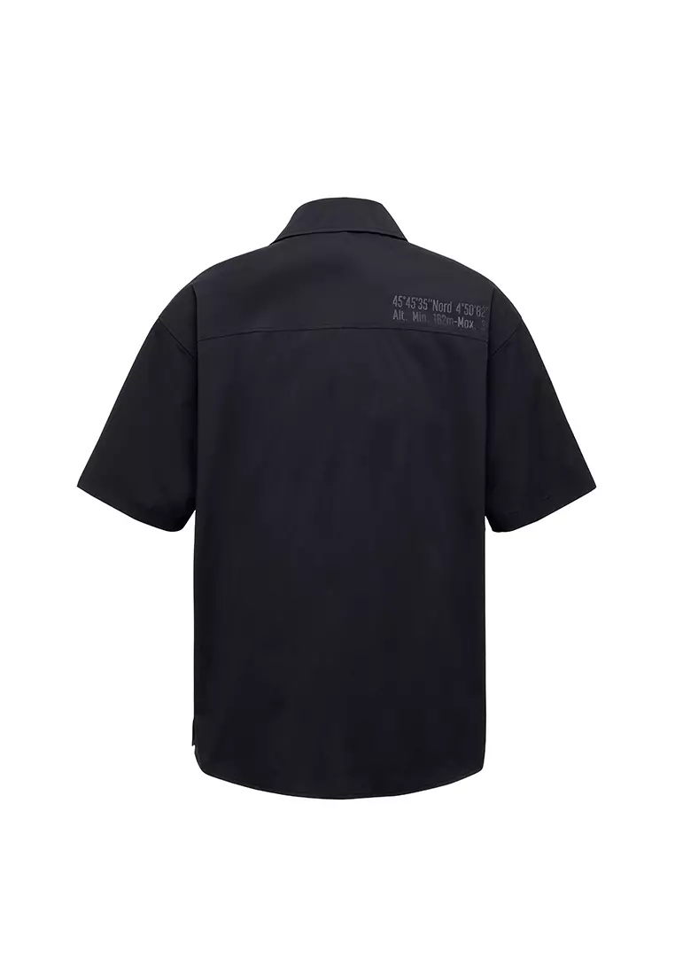 男裝落肩短袖裇衫