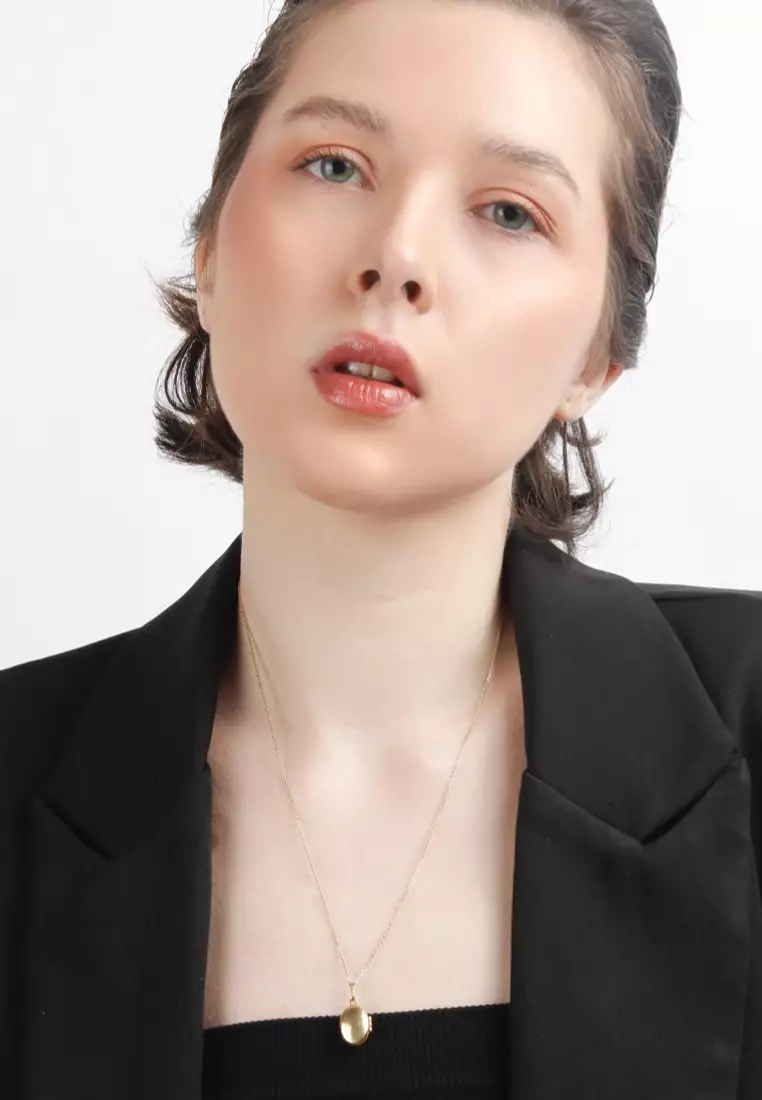 Per Sempre 18K Gold Adjustable Locket Necklace in 20"