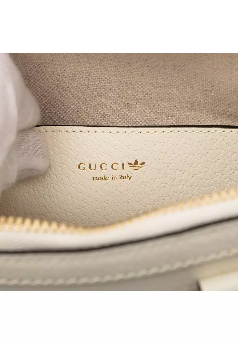Pre-Loved Gucci Adidas Mini Leather Horsebit 1955 Top Handle Bag