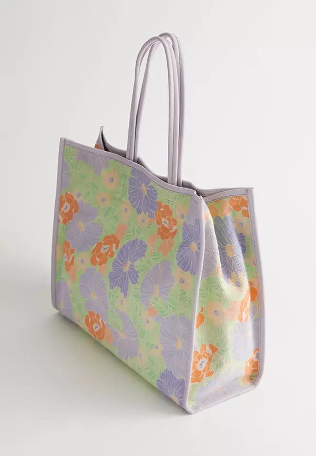Buy Other Stories Flower Print Canvas Tote Bag 2024 Online