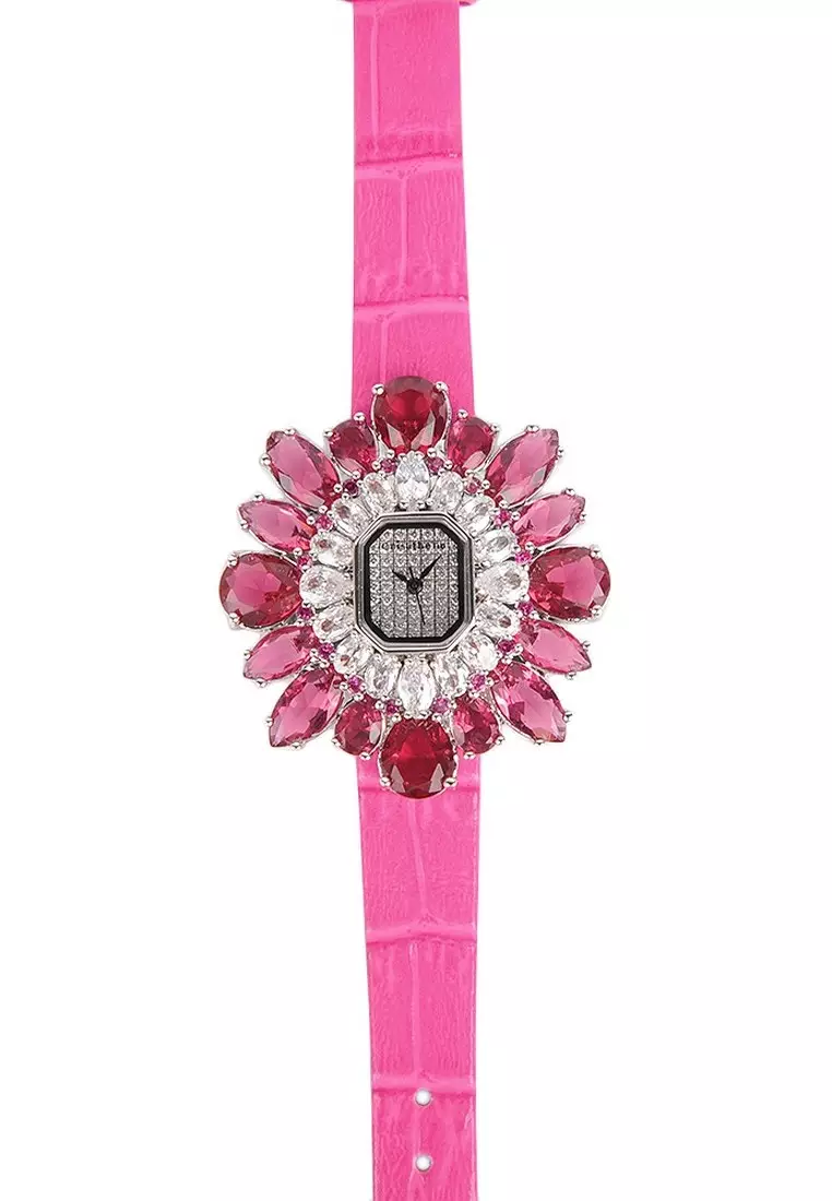 女裝Snow時尚腕錶(桃紅色)