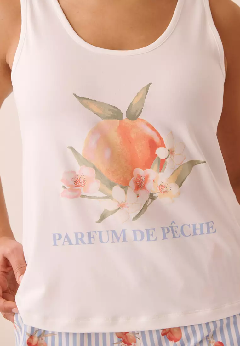 Peach Print Super Soft Cami