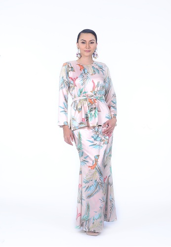 Marissa Blouse from Rumah Kebaya Bangsar in Pink and Orange