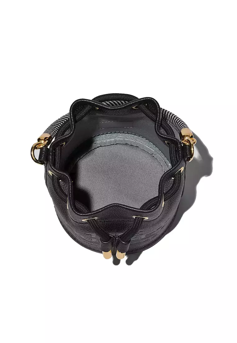 The Leather Mini Bucket Bag Black 2S3HCR058H03
