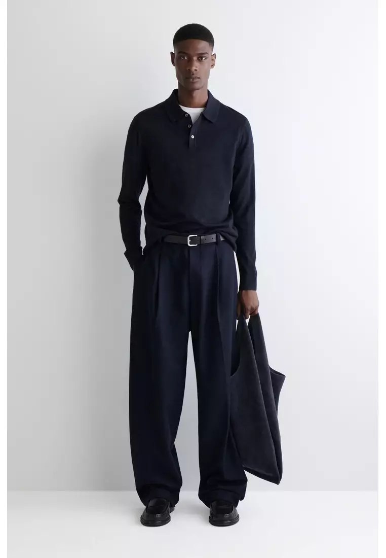 SLIM MERINO WOOL POLO SHIRT