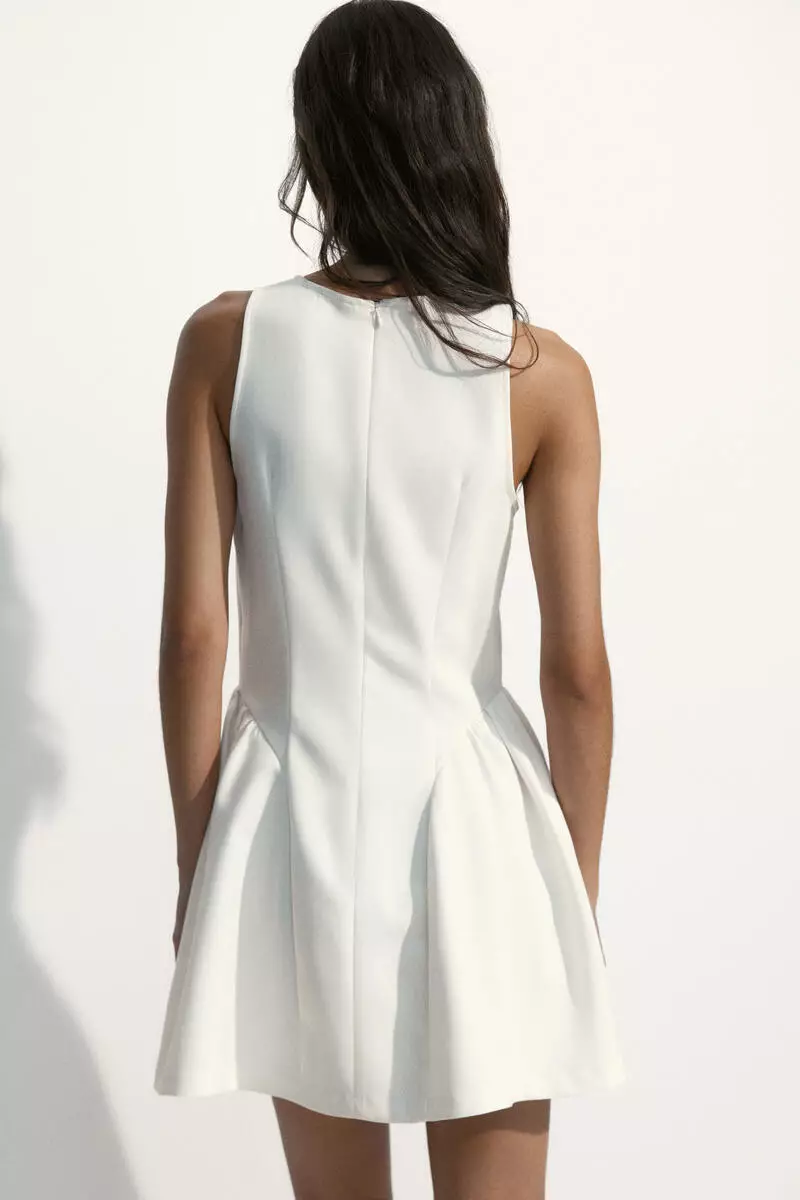 Flared-skirt dress