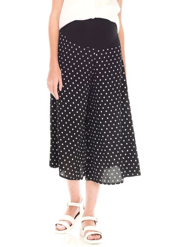 Jual MOOIMOM MOOIMOM Maternity Wide Leg Polka Dot Trouser 