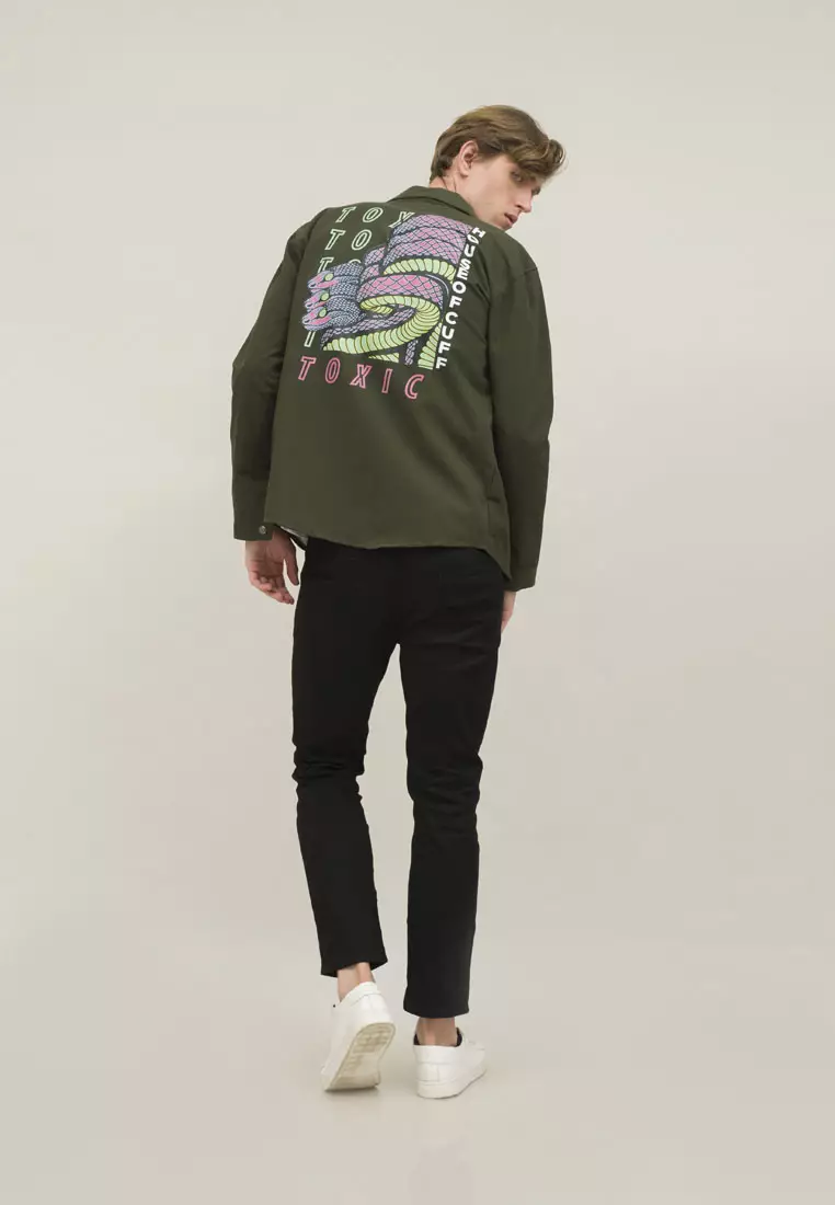 Jaket Parka pria outerwear unisex trucker jacket houseofcuff SNAKE