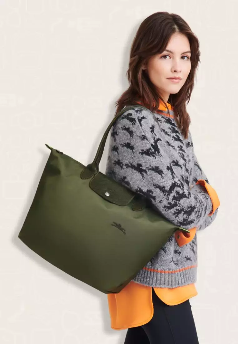 Longchamp Le Pliage Green Tote Bag L Forest