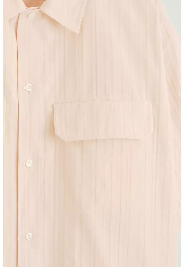 RELAXED FLAP-POCKET UTILITY SHIRT
