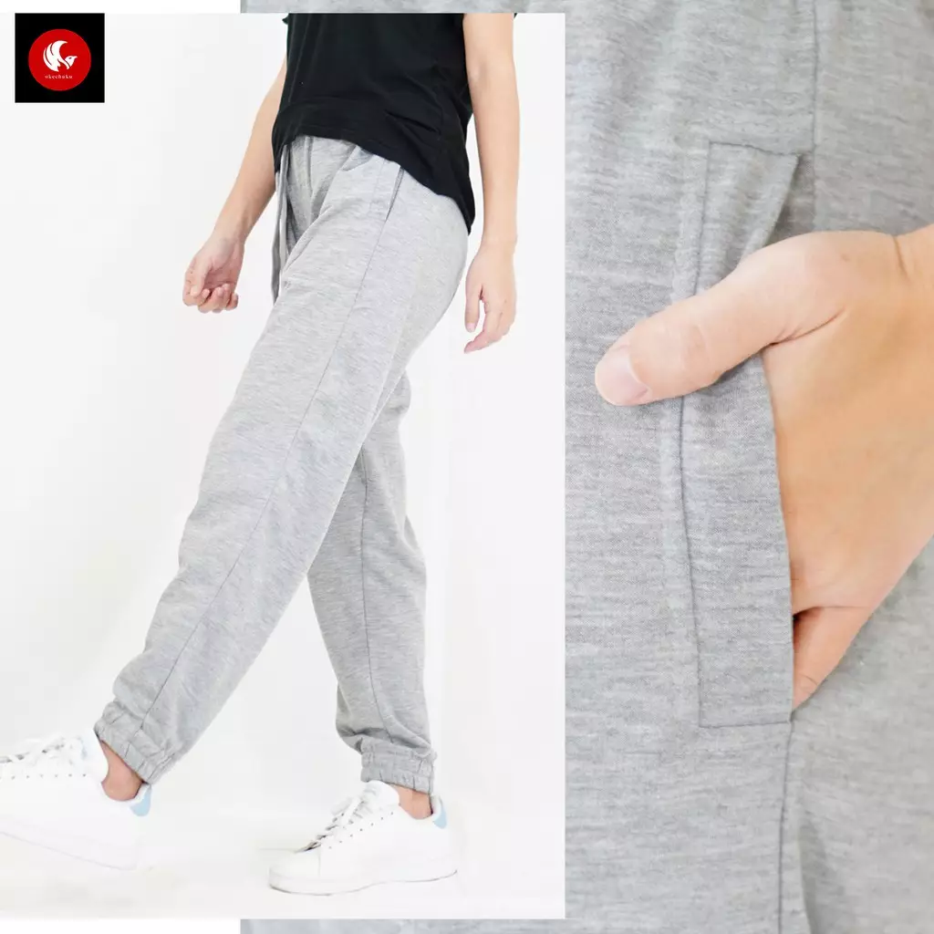 OKECHUKU Felis - Celana Panjang Wanita Joger Training Olahraga Korean Style Model Korea