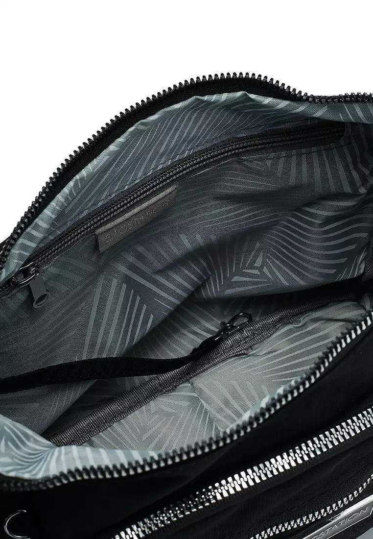 Metallic Series Crinkle Nylon Crossbody Bag