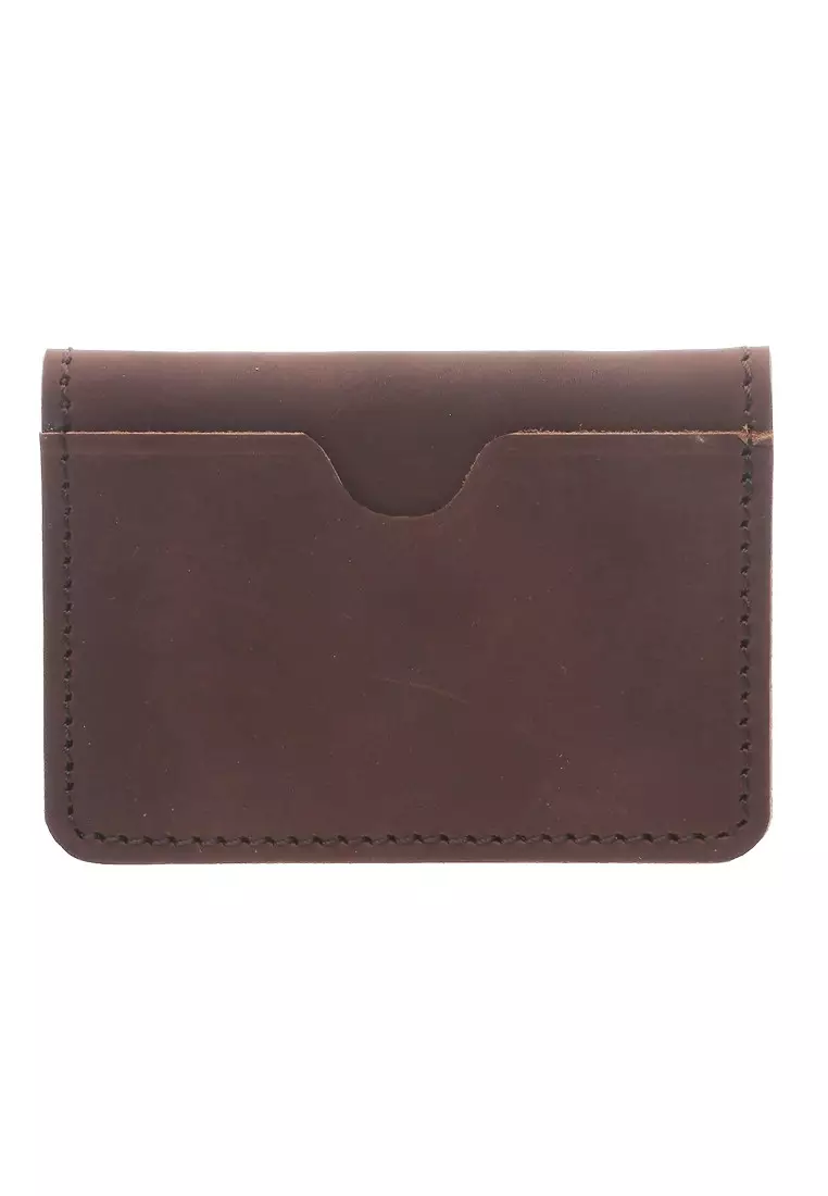 Zackly Card Wallet Many Slot Handmade Material Genuine Leather 024 ORIGINAL - Brown