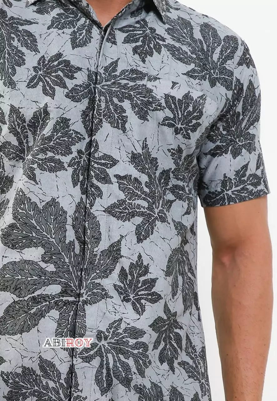 Kemeja Batik Pria Premium Slimfit Elegant Modern Lengan Pendek Badhra