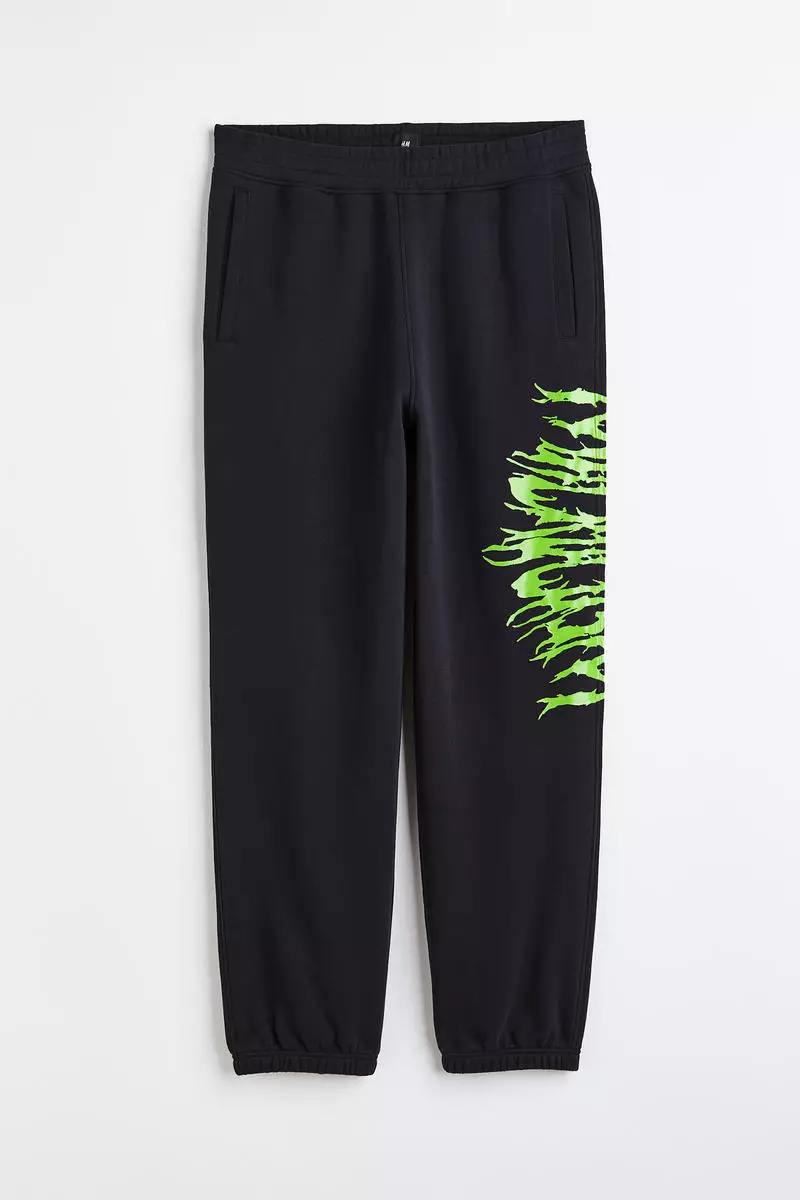 Buy H&M Loose Fit Printed sweatpants 2025 Online ZALORA