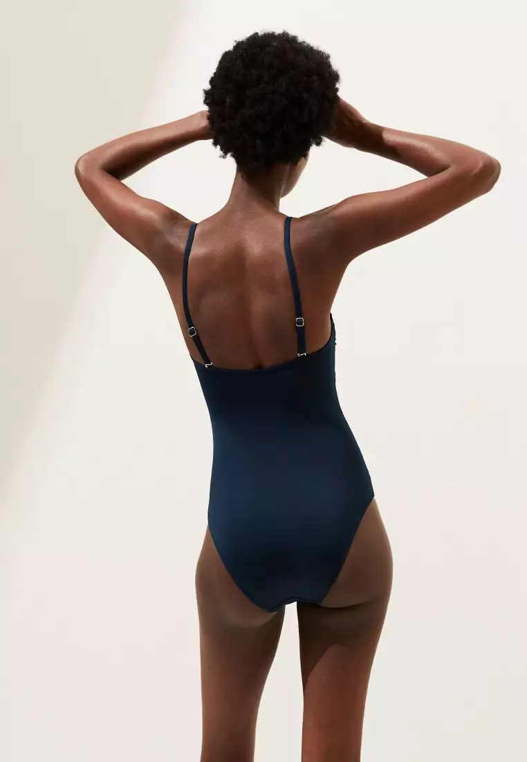 Buy MARKS & SPENCER Tummy Control Padded Bandeau Swimsuit 2024