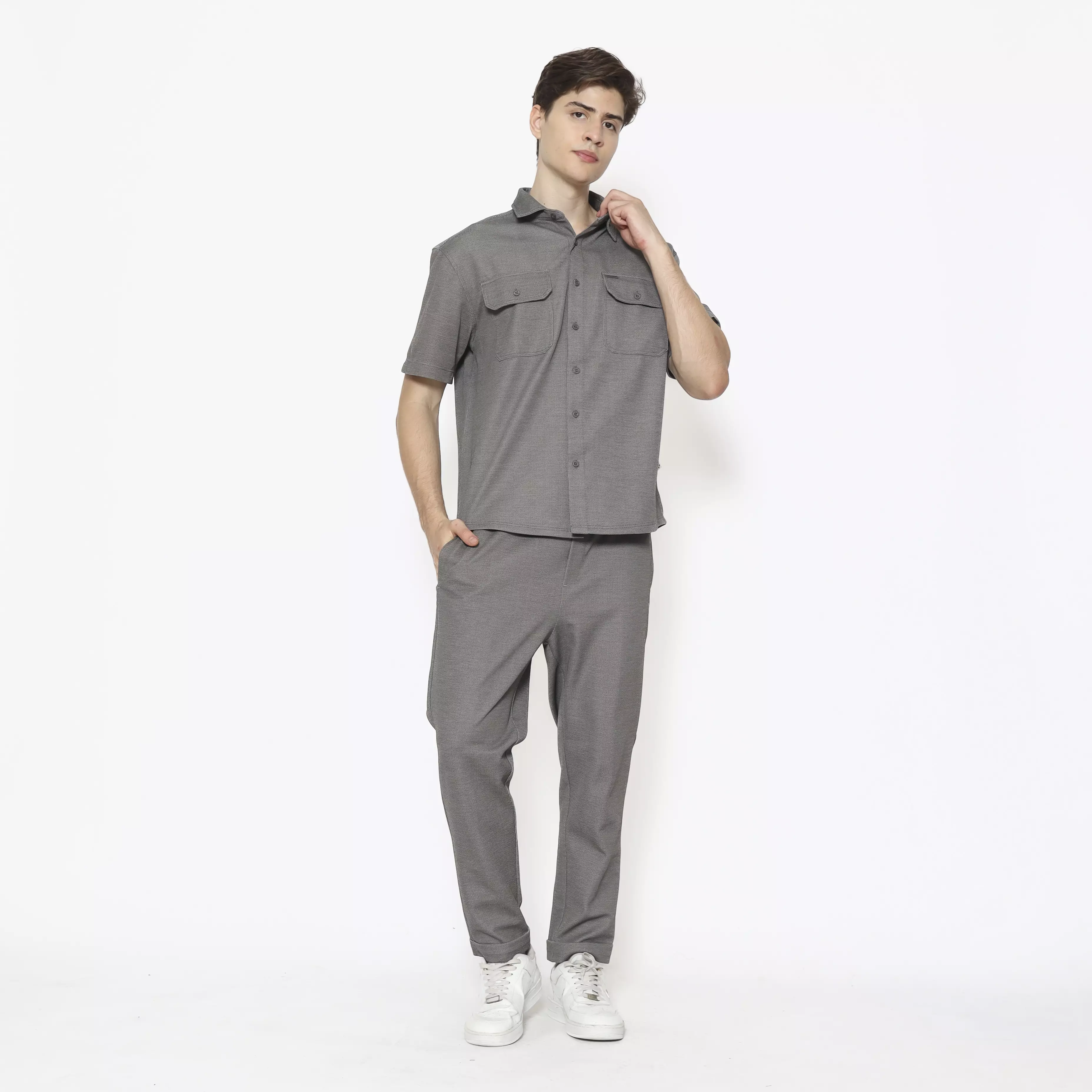Spyderbilt Celana Panjang Kain Bruns Men Pants Fabric Grey Planet Surf
