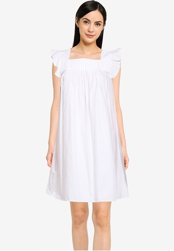 Mango white 100% Cotton Dress CB87CAA9F16991GS_1