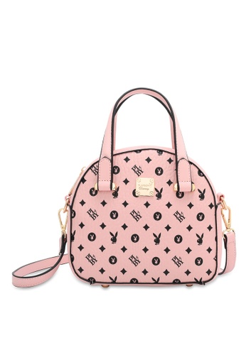 PLAYBOY BUNNY pink Women's Hand Bag / Top Handle Bag / Shoulder Bag 9C87DAC94AEA6DGS_1