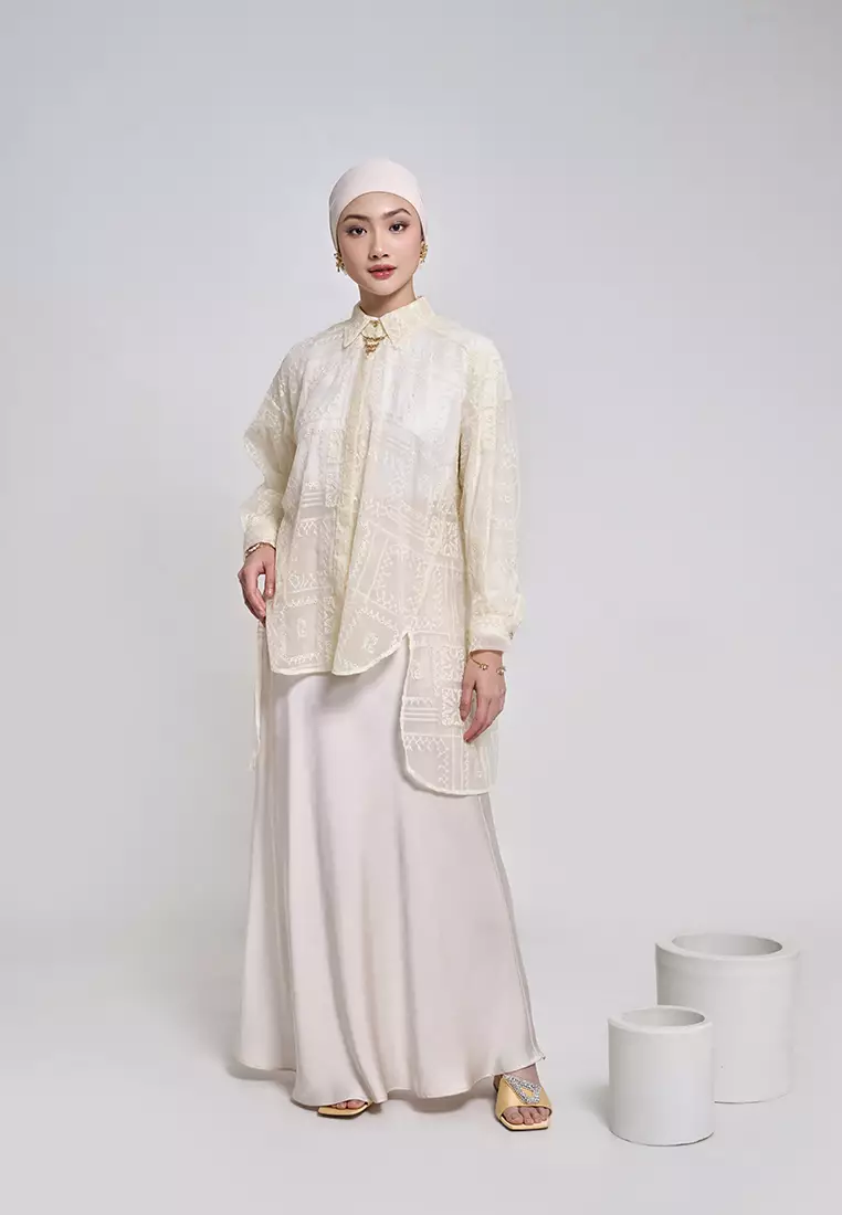 Kami Fumi Lace Tunic Ivory