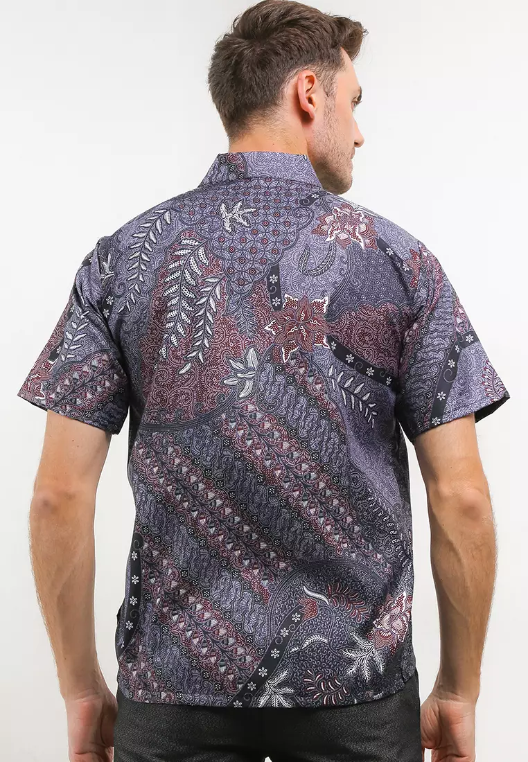 Prodo Kemeja Batik Exclusive Premium Pria Casual Modern Lengan Pendek