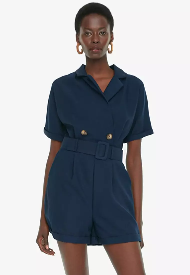Double deals breasted playsuit
