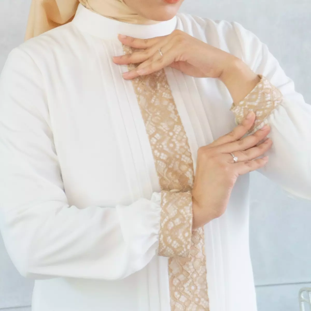 EPC Gamis Keisha - Broken White - Brocade Collection