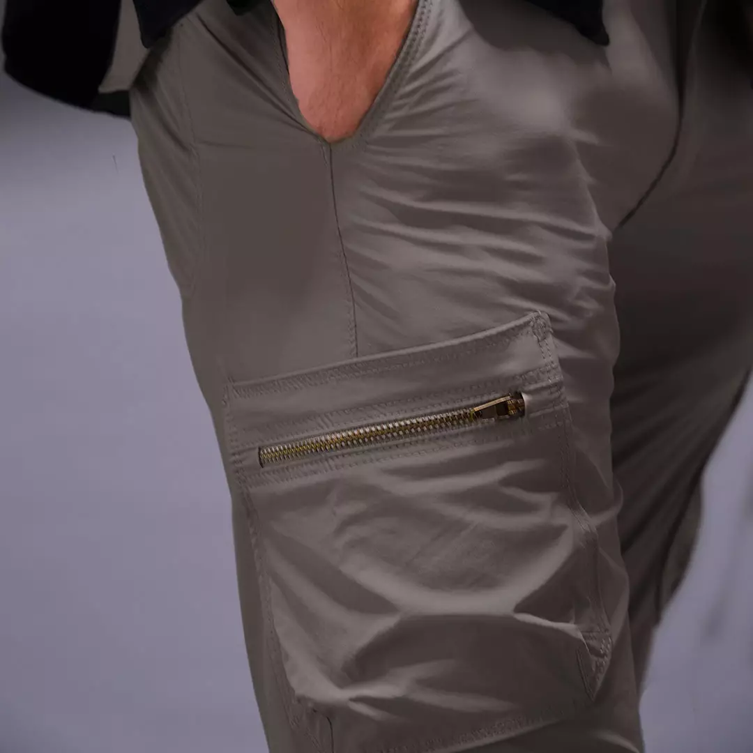 Oxcon Long Pants Cargo 4 WayStretch Nylon Cotton Smoke Grey