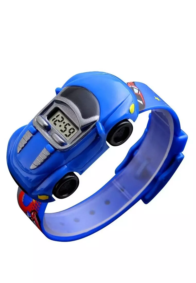 Jam Tangan Digital Anak LED Strap Tali Material ABS + PVC GO04 ORIGINAL