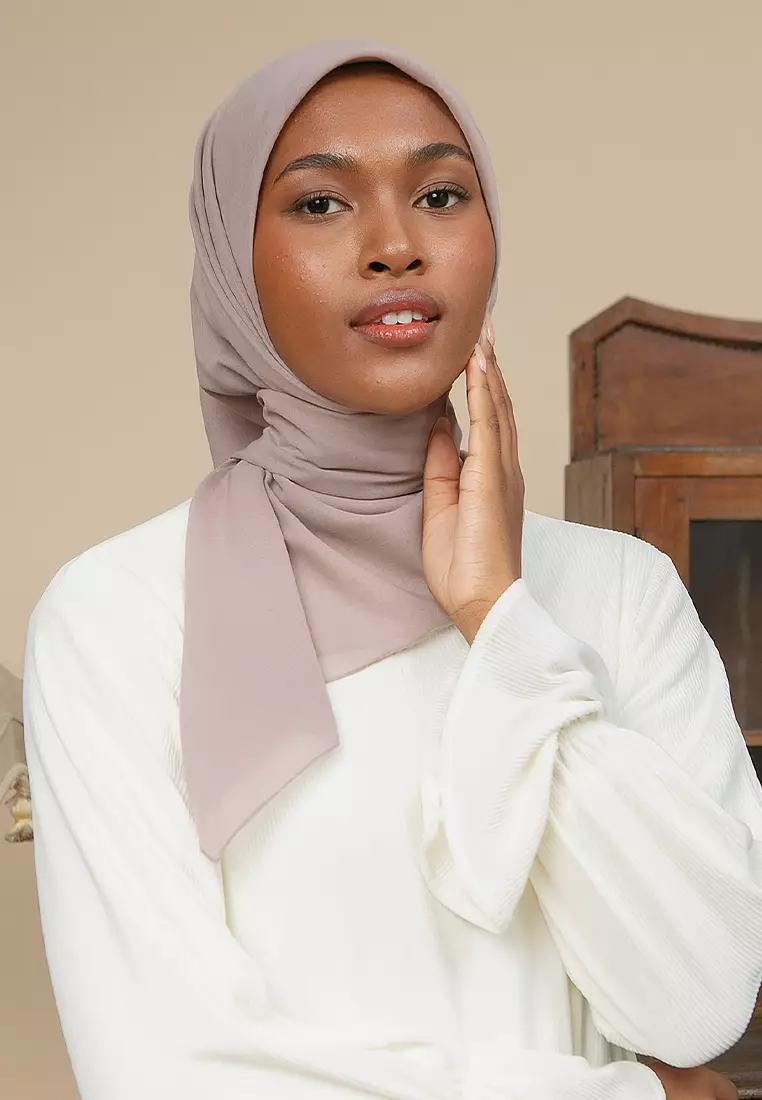 Nala Voal Square Purple Grey