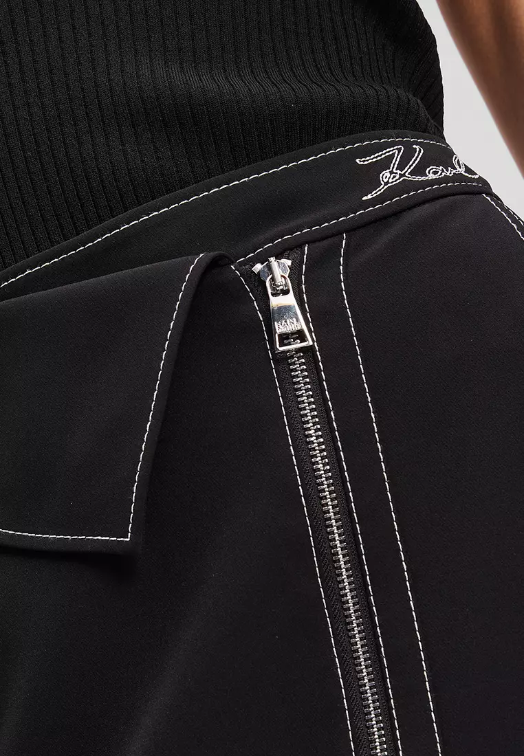 Contrast Stitch Skirt