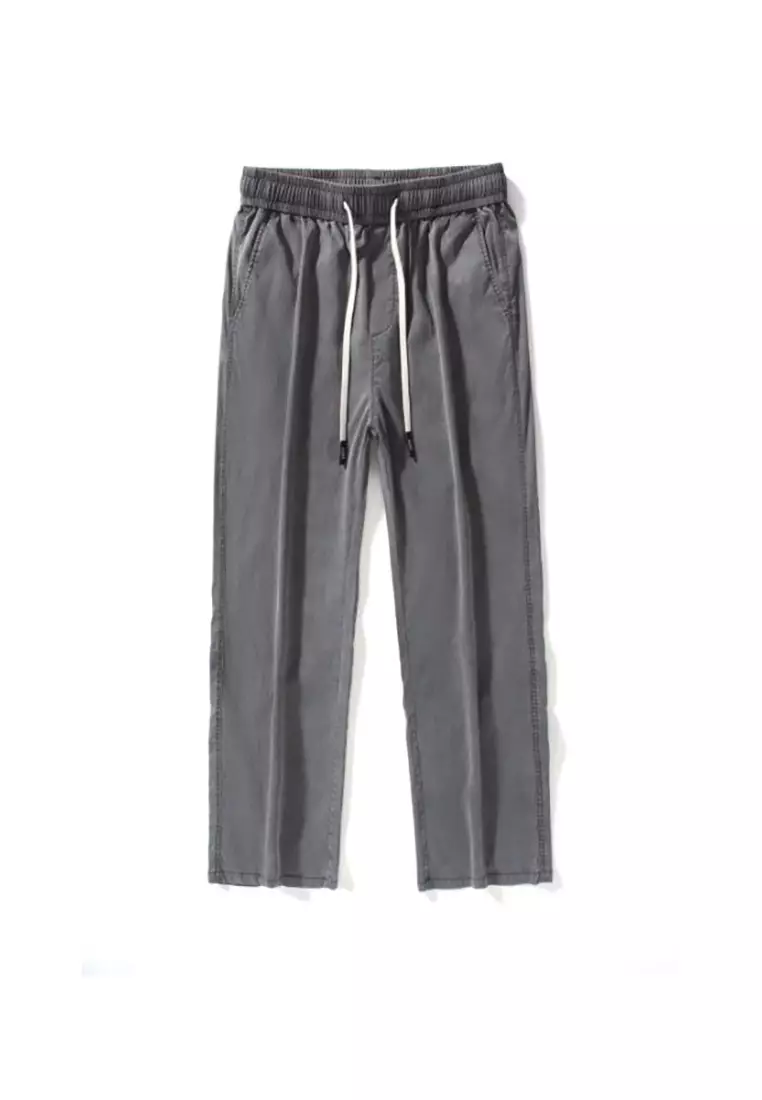 Buy OPCHIC Men's Casual Loose Drawstring Straight Pants 2024 Online