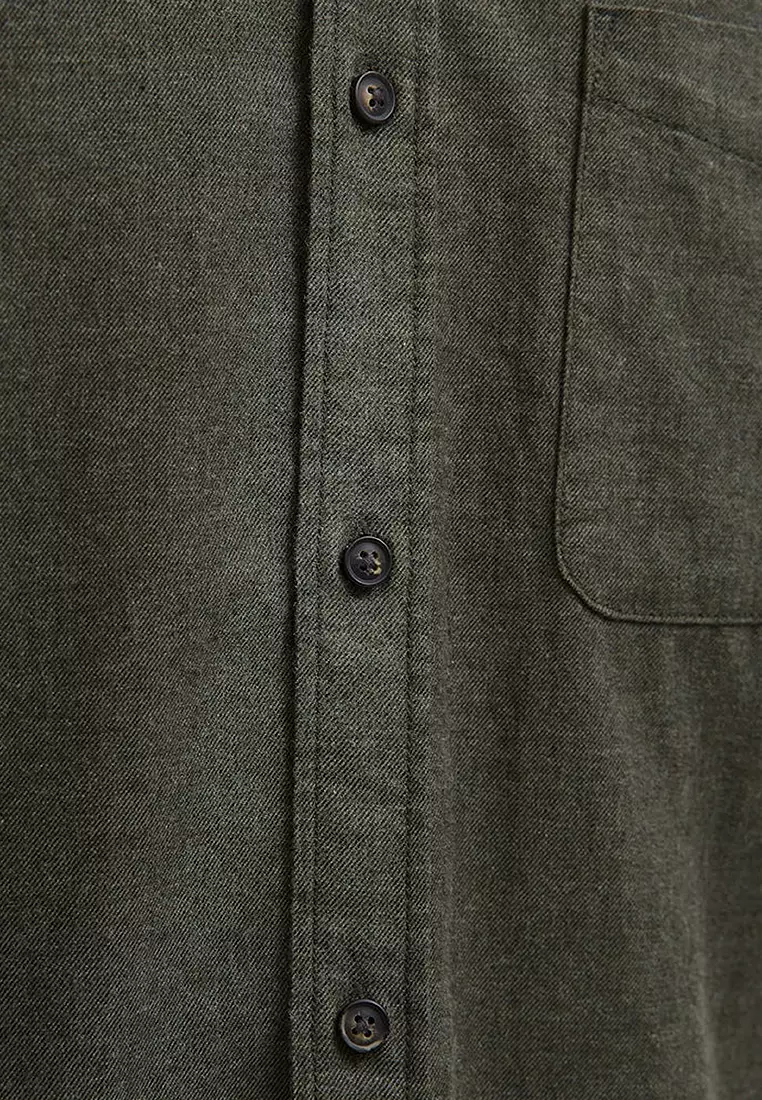 Long Sleeve Melange Shirt