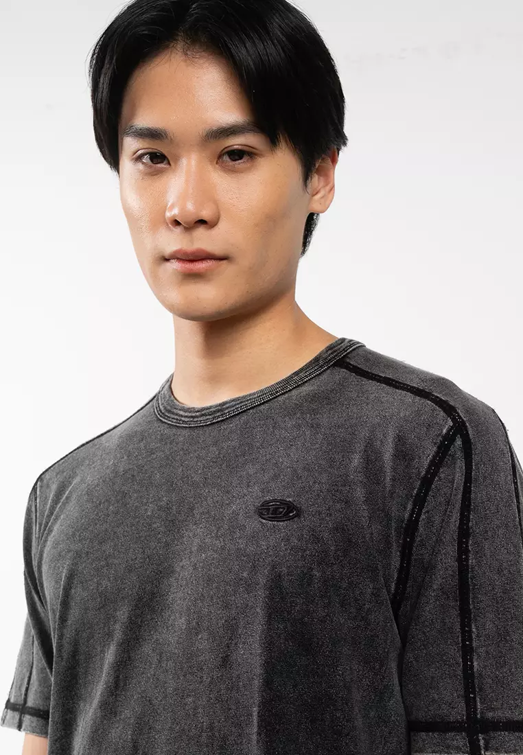Denim-Look Jersey T-Shirt