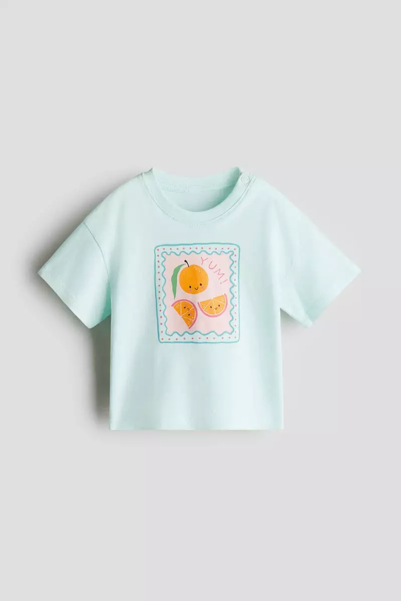 Printed cotton T-shirt
