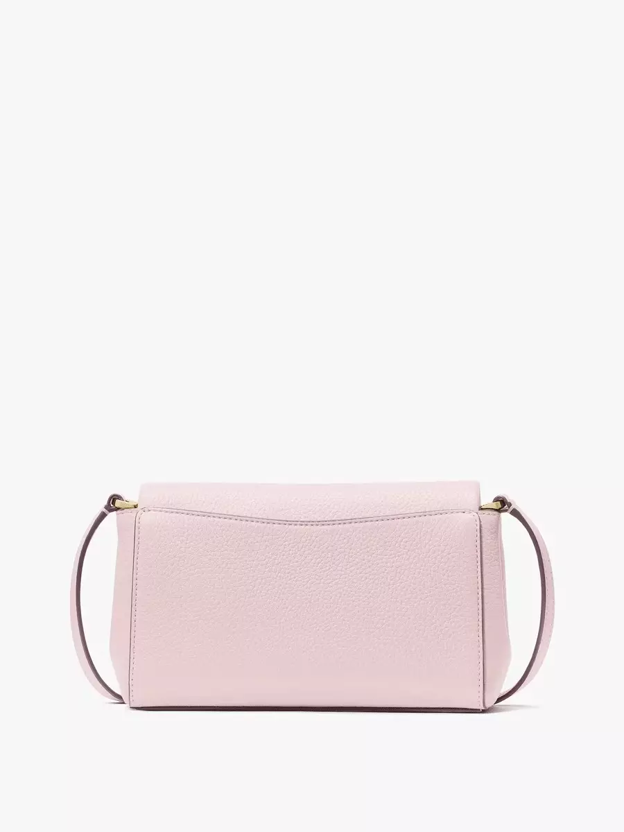 Leila Mini Zip Crossbody Shimmer Pink