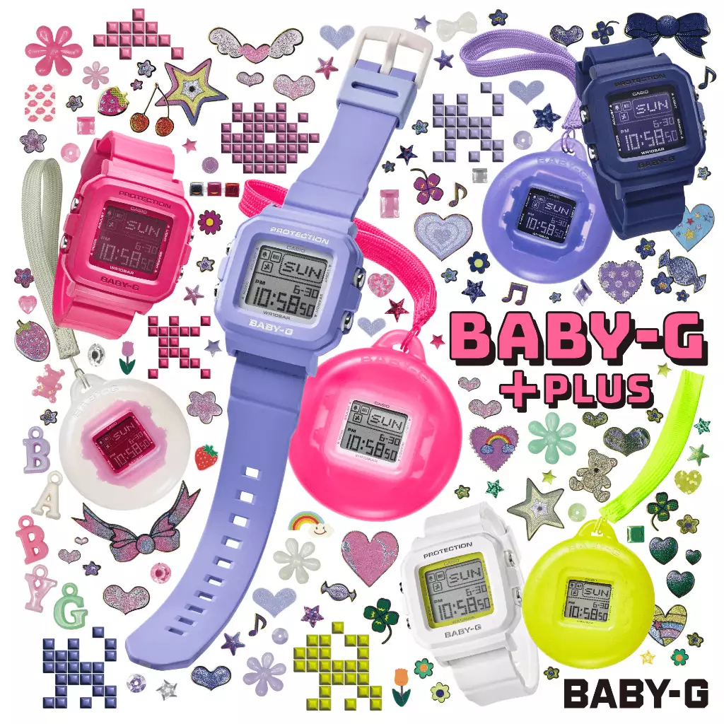 Casio Baby-G Jam Tangan Wanita dengan format Digital BGD-10K-7DR