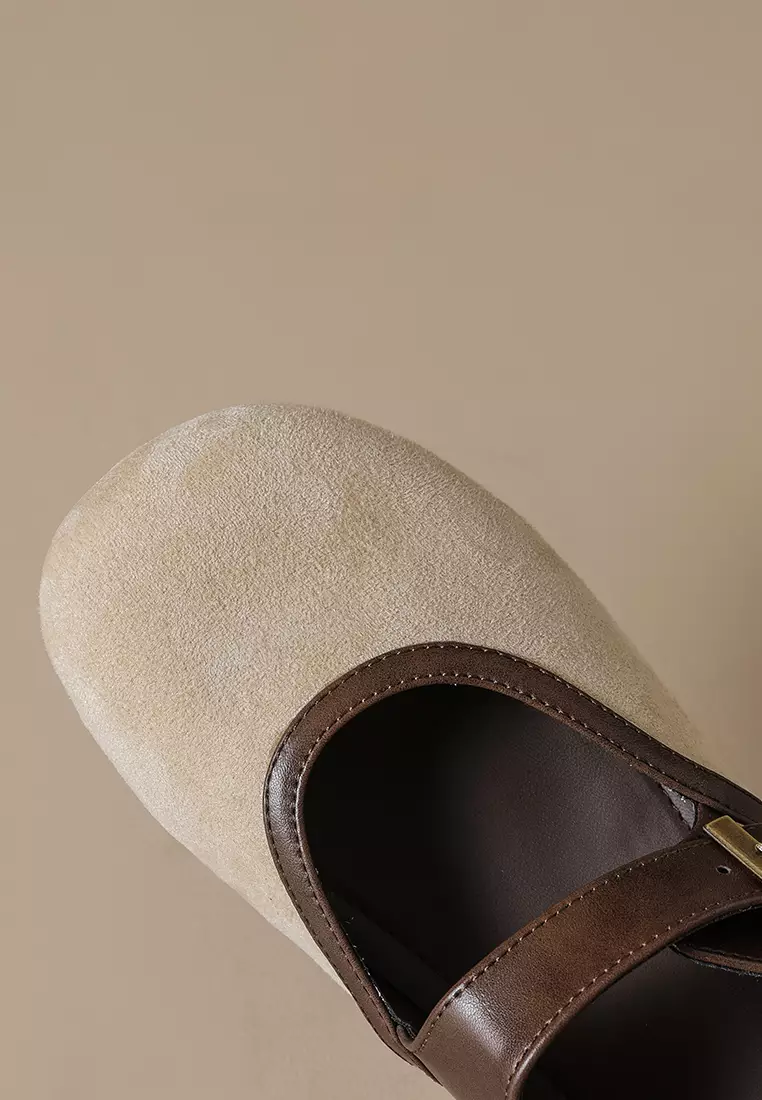 復古拼色懶人鞋 WW720-2